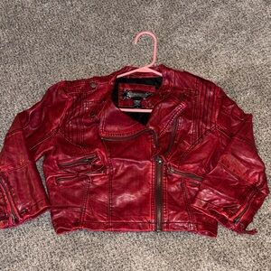 Daytrip Red Faux Leather Jacket